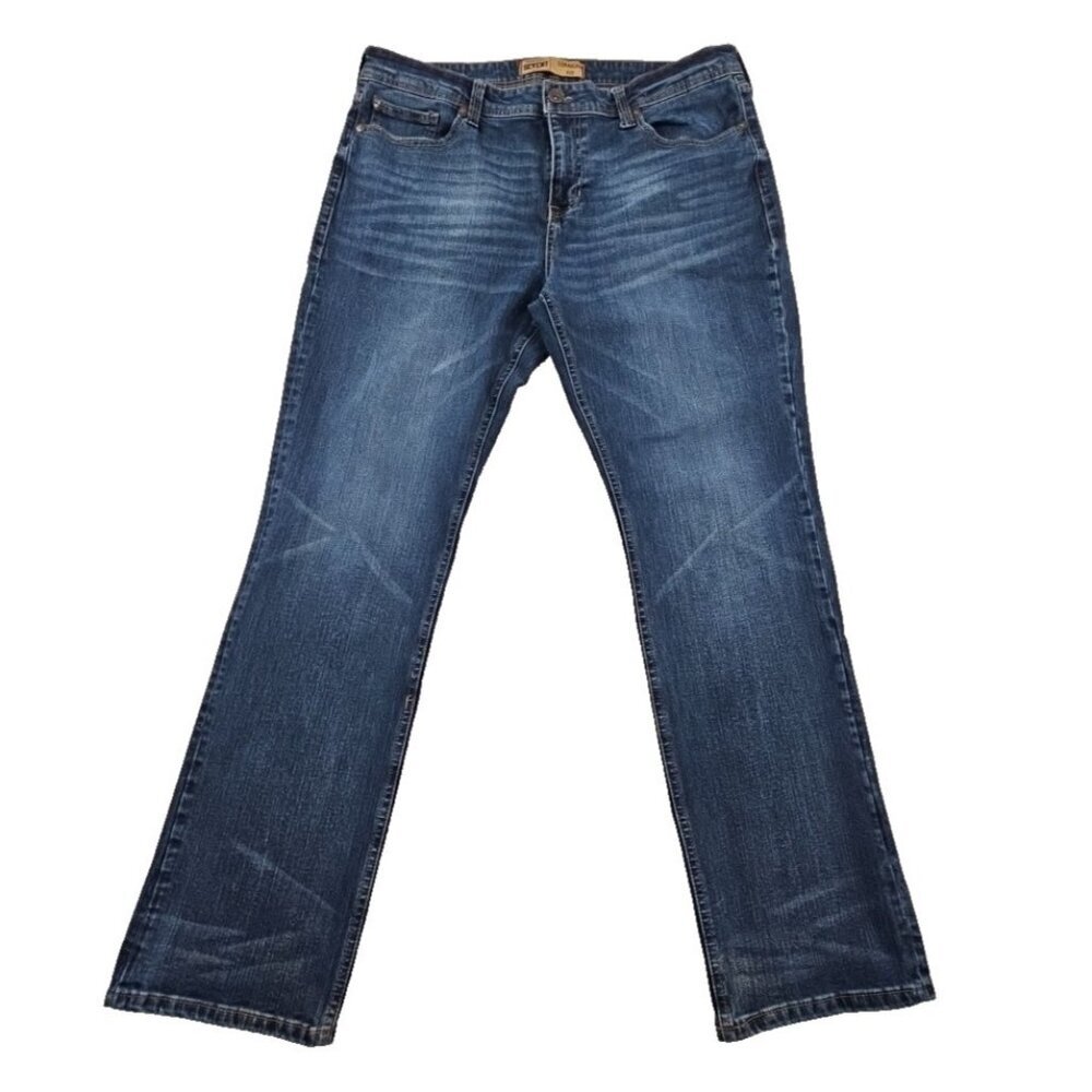 Vintage Seven 7 Jeans Men's 38x34 Dark Wash Straight Fit Stretch Denim‎ EUC